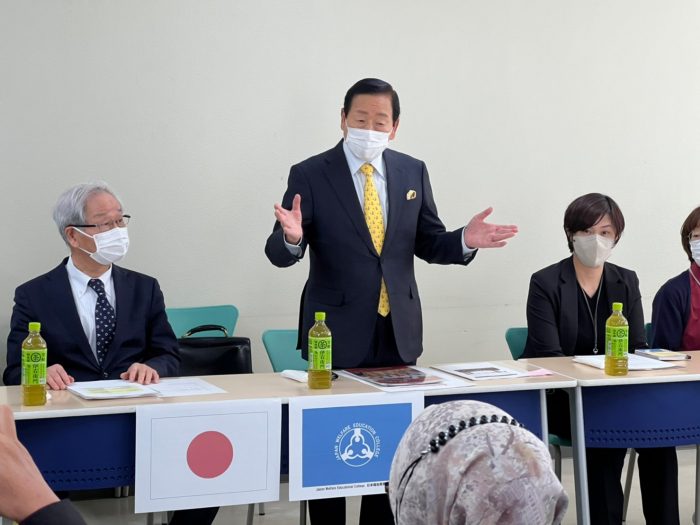 小林理事長による日本の介護教育の紹介